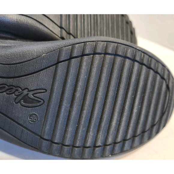 SKECHERS 49115 Women's Savor Black Faux Croc Relaxed Fit Memory Foam Shoes 7.5 - Picture 8 of 9